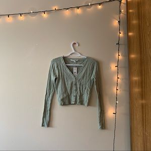 nwt mint green cardigan